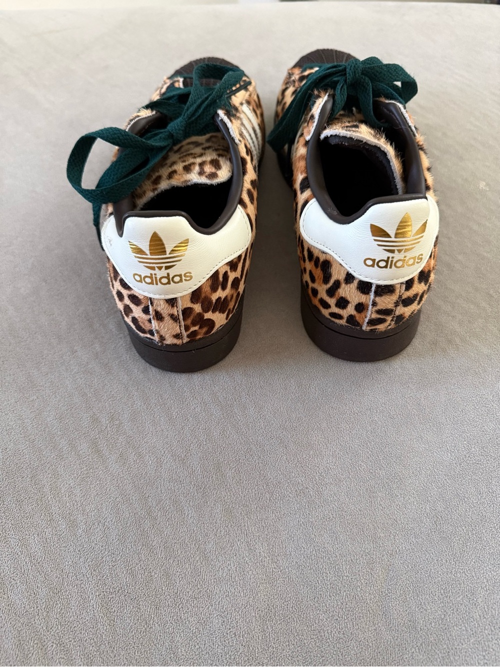 Adidas Women's Leopard Print Low-Top Sneakers in Brown - Picture 5 of 13